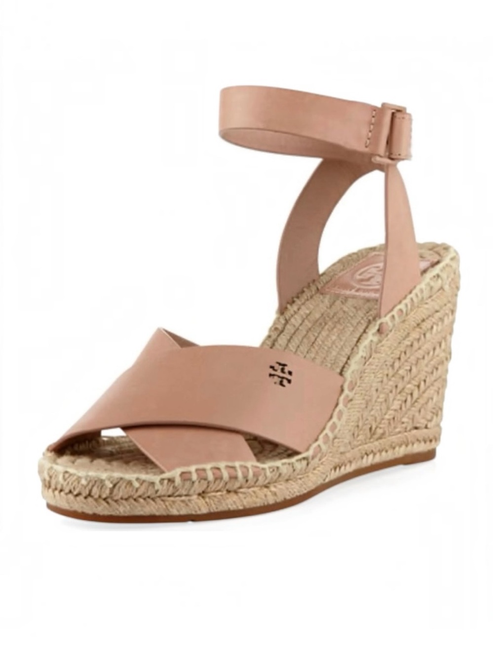Tory Burch Bima Women's Tan Espadrille Wedge Sandals Size 9